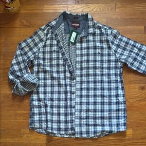 Alesbury Men's Blue Plaid Button-Up Shirt